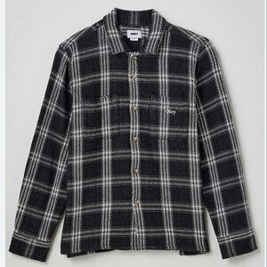 💥B2G1 FREE OBEY Wes Woven Shirt in Black Multi, Retail $115, SIZE S & M